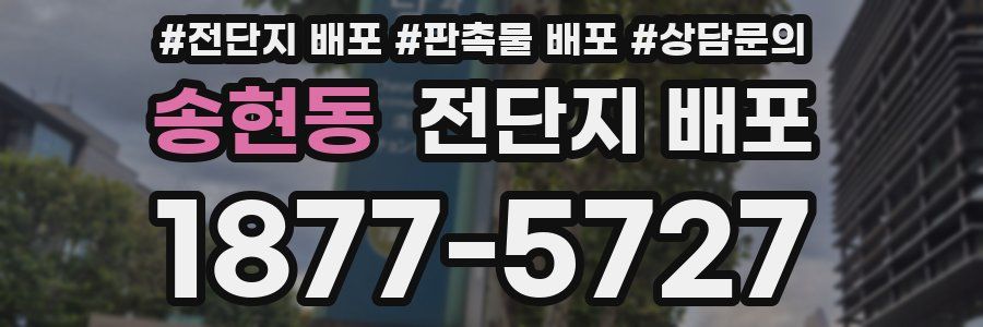 송현동 전단지 배포