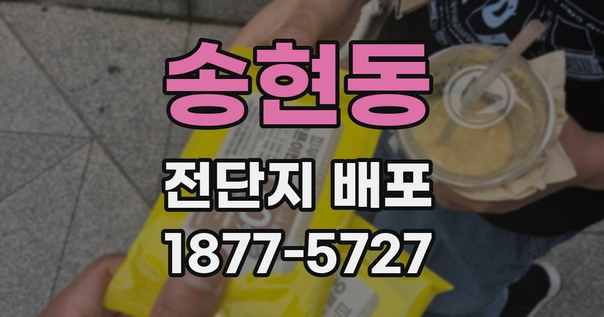 송현동 전단지 배포