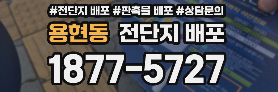 용현동 전단지 배포