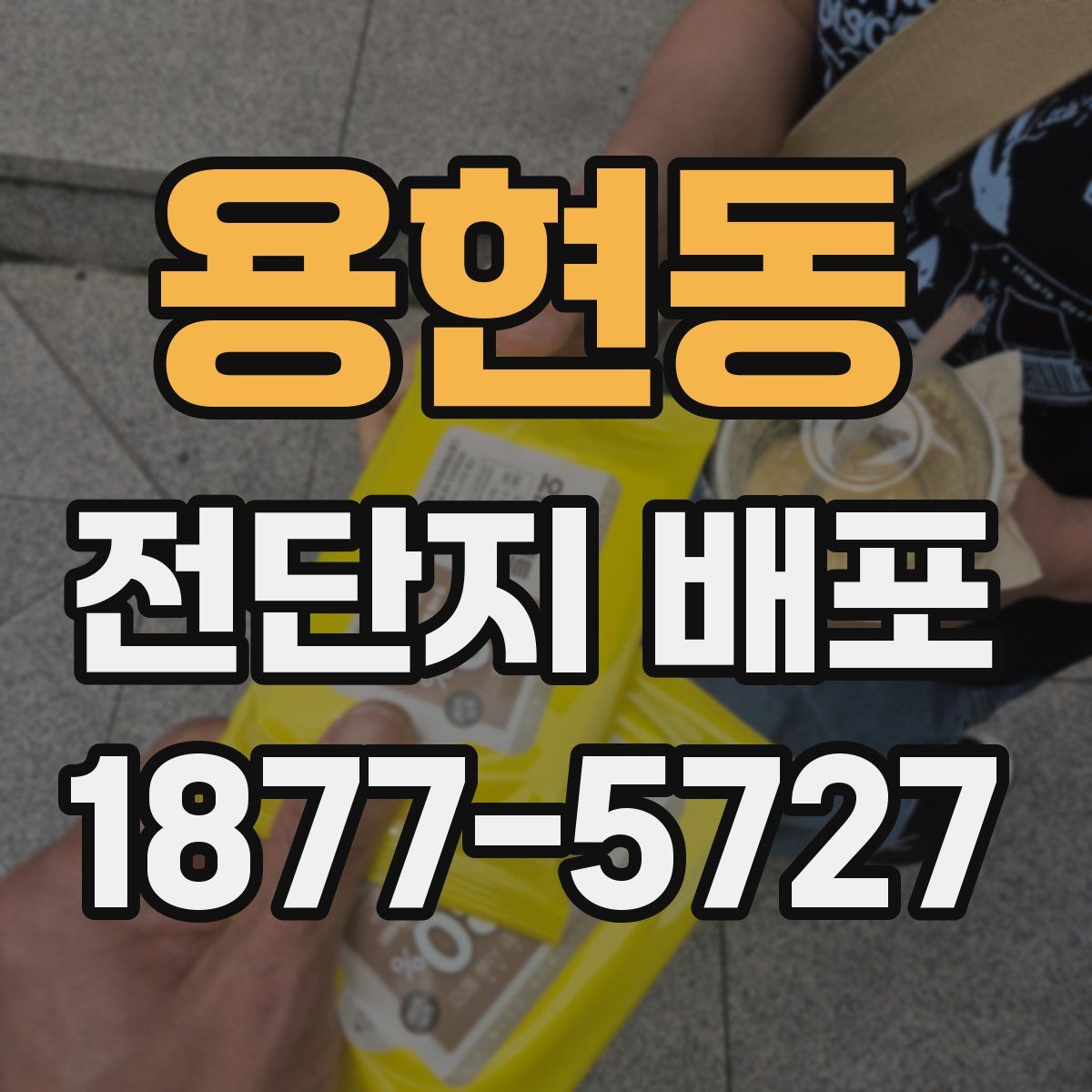 용현동 전단지 배포