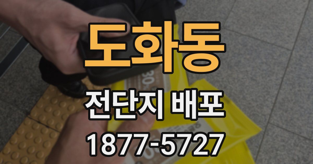 도화동 전단지 배포