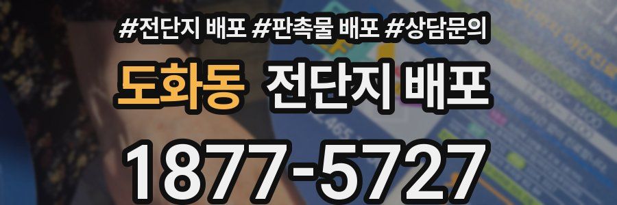 도화동 전단지 배포