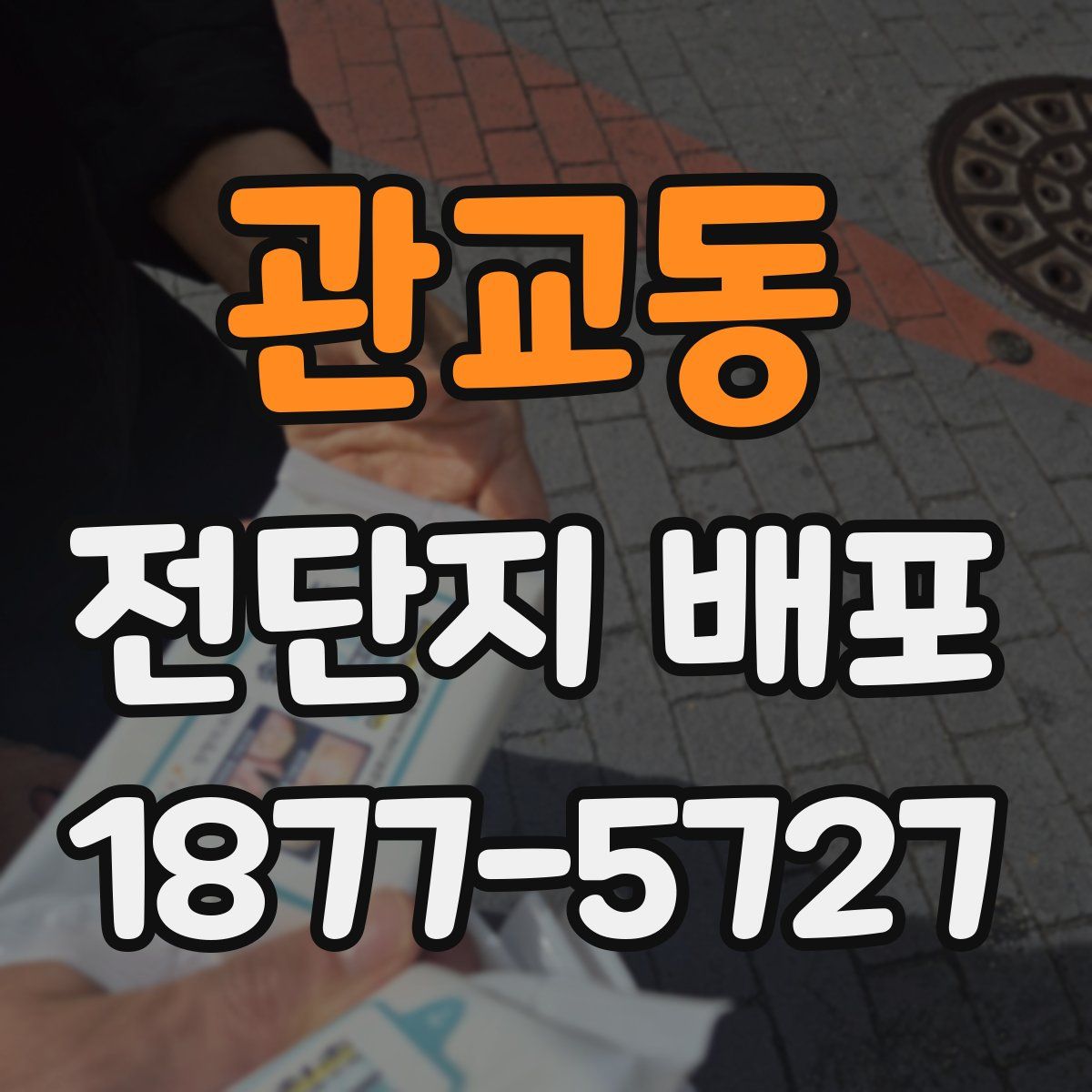 관교동 전단지 배포