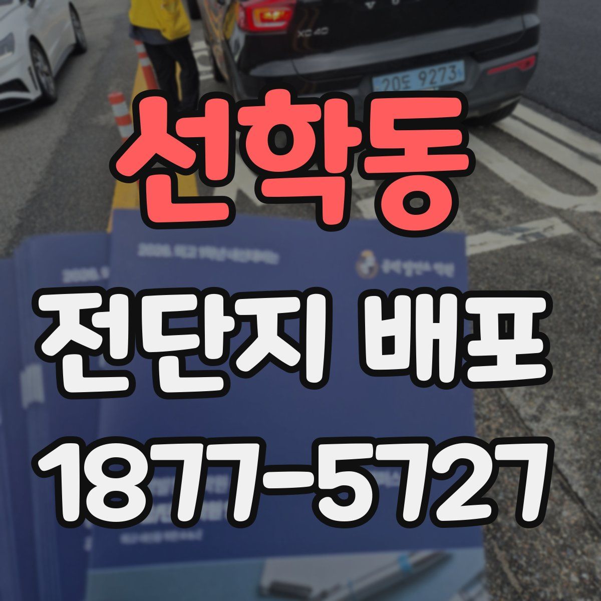 선학동 전단지 배포
