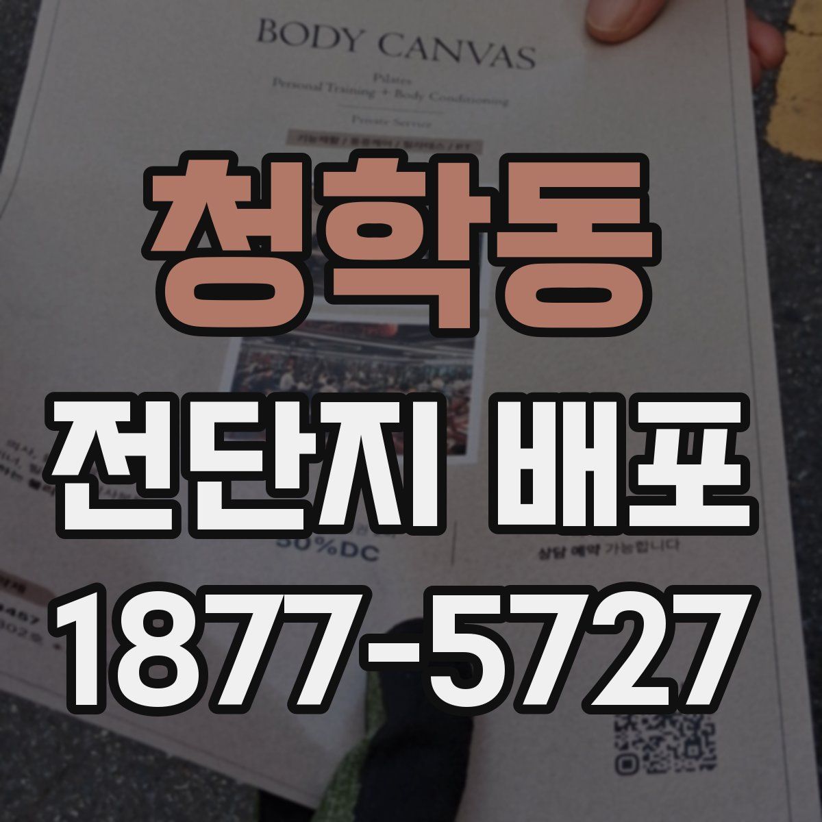 청학동 전단지 배포