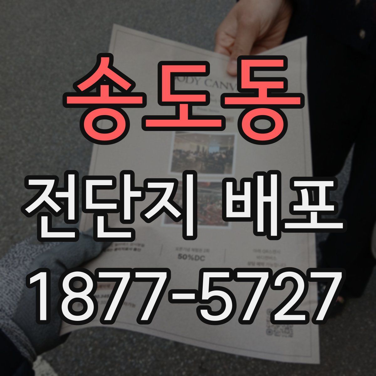 송도동 전단지 배포