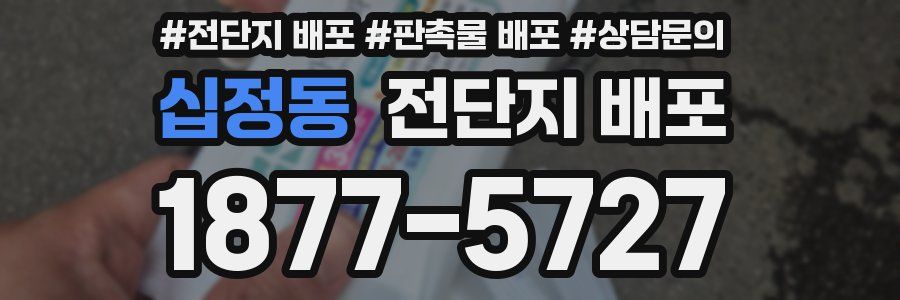 십정동 전단지 배포