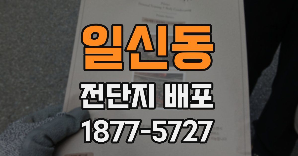 일신동 전단지 배포