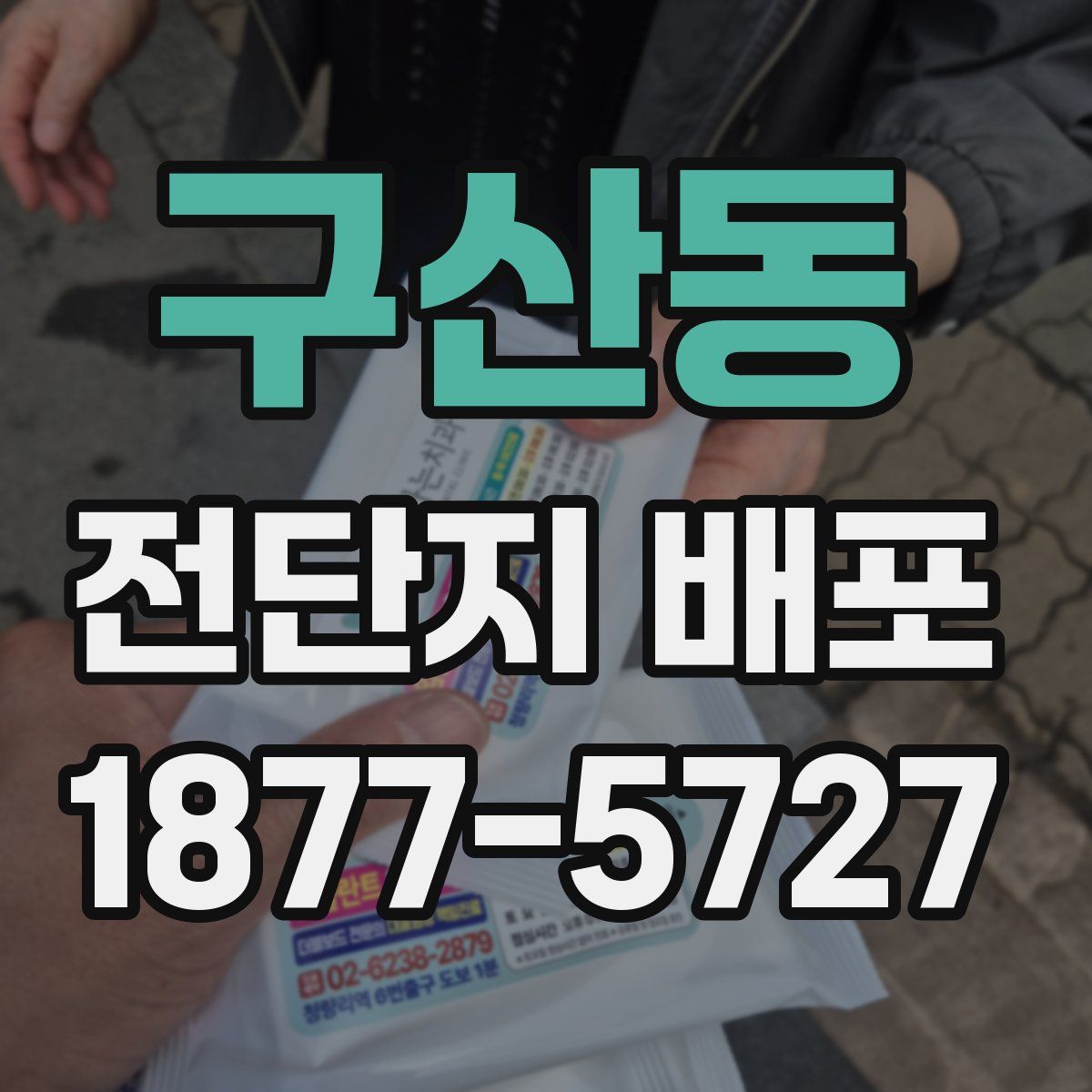 구산동 전단지 배포