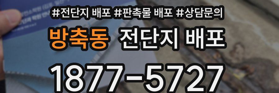 방축동 전단지 배포
