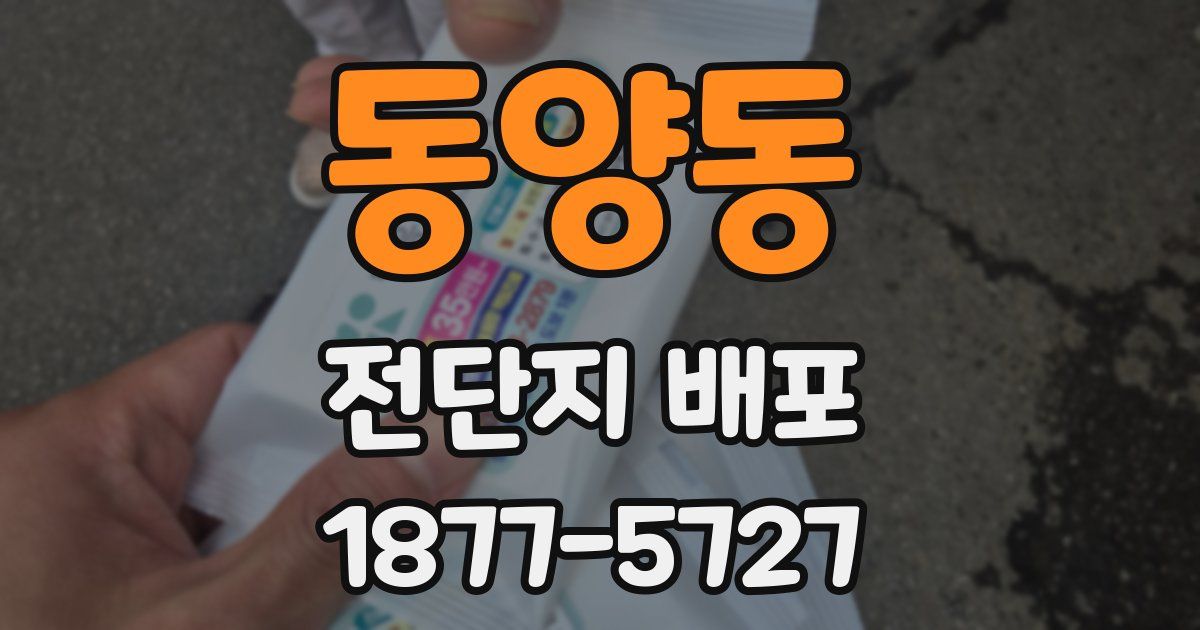 동양동 전단지 배포