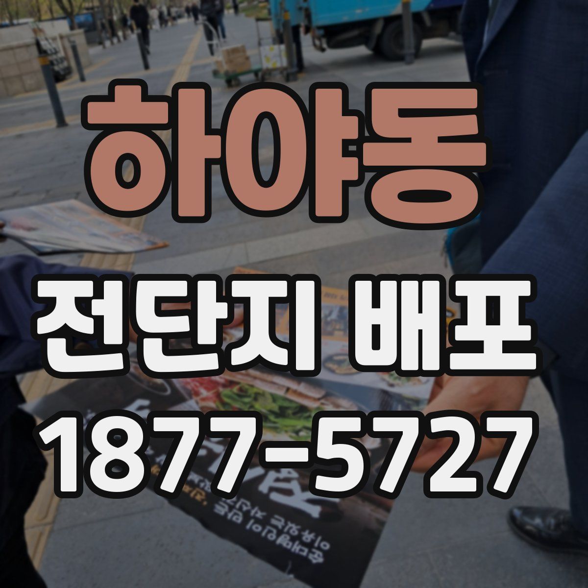 하야동 전단지 배포