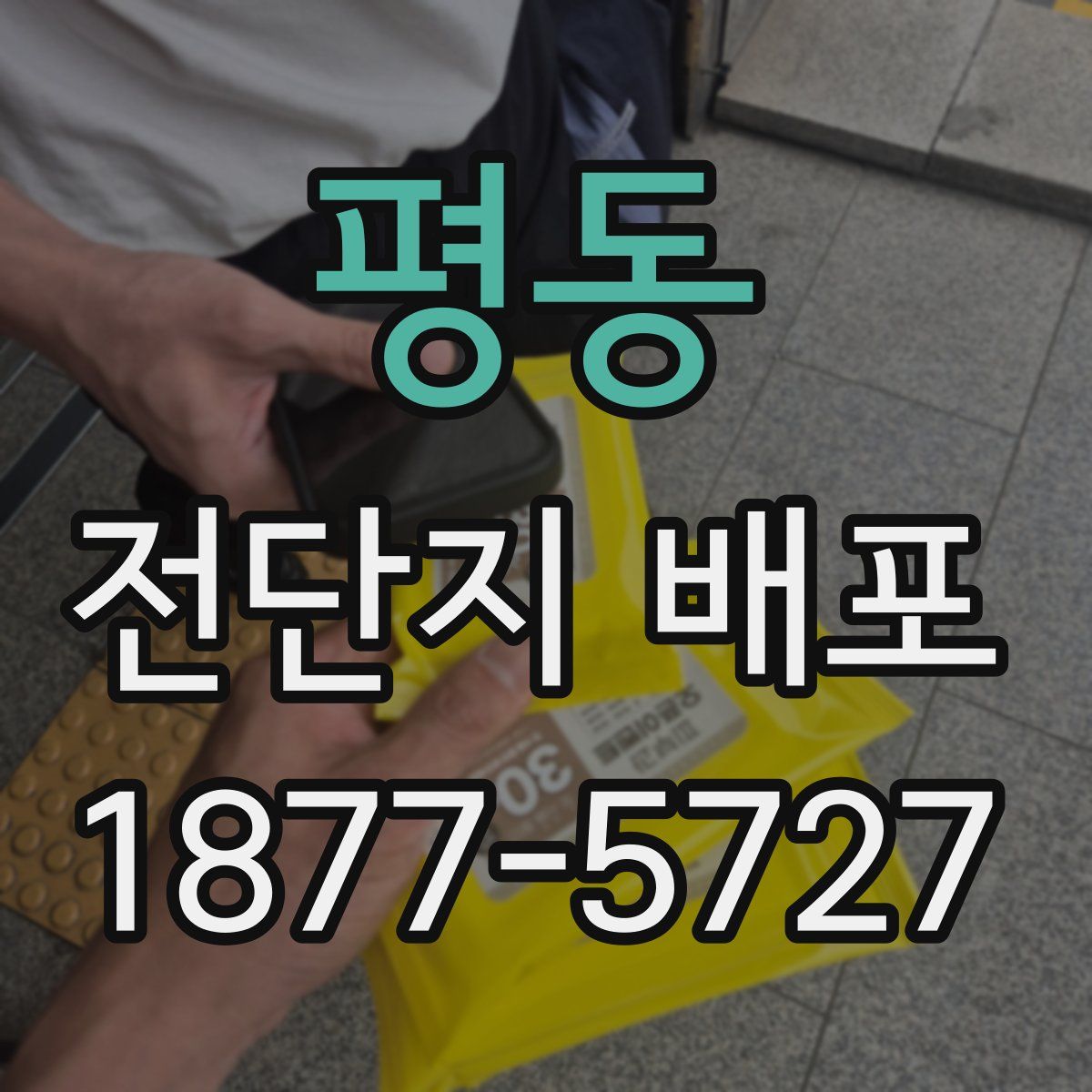 평동 전단지 배포
