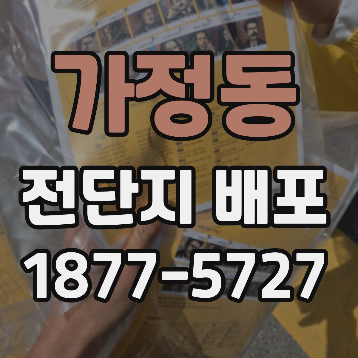 가정동 전단지 배포