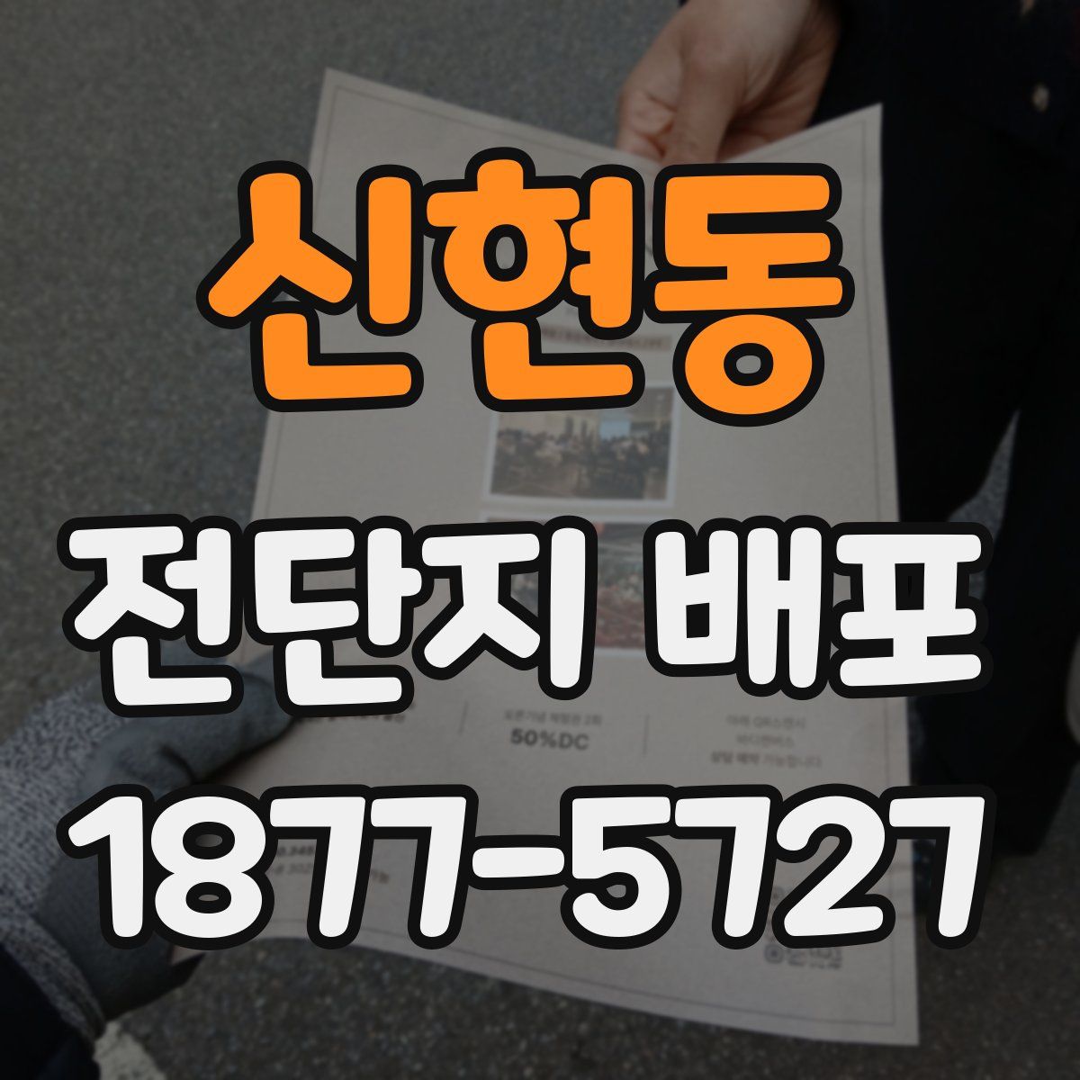 신현동 전단지 배포