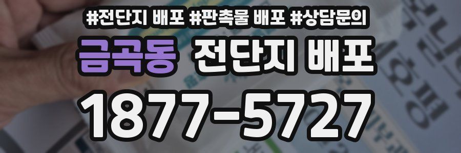 금곡동 전단지 배포
