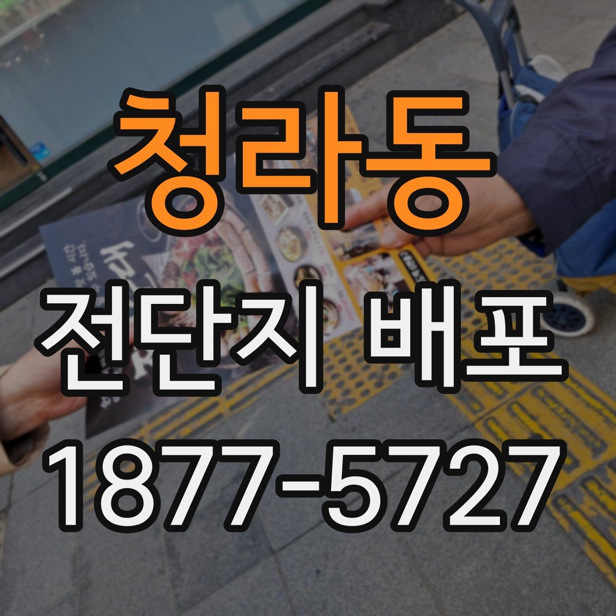 청라동 전단지 배포