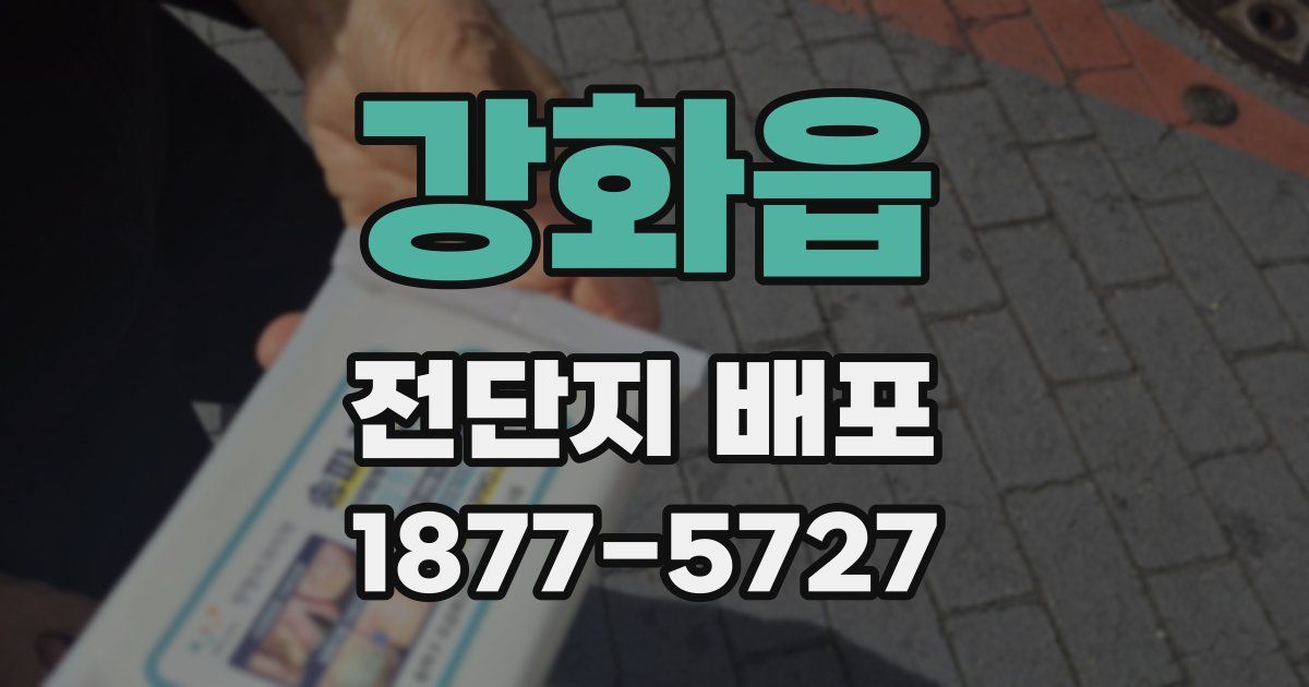 강화읍 전단지 배포