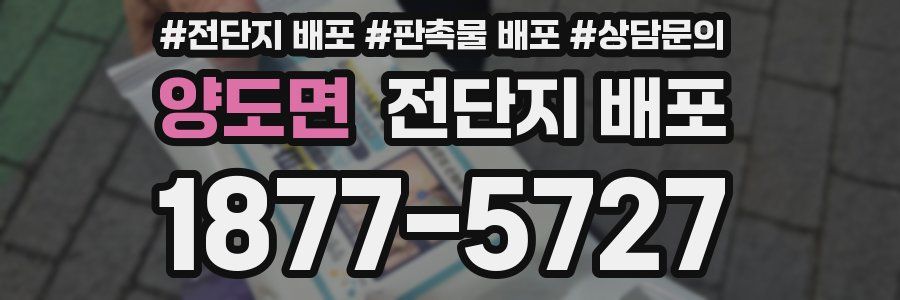 양도면 전단지 배포