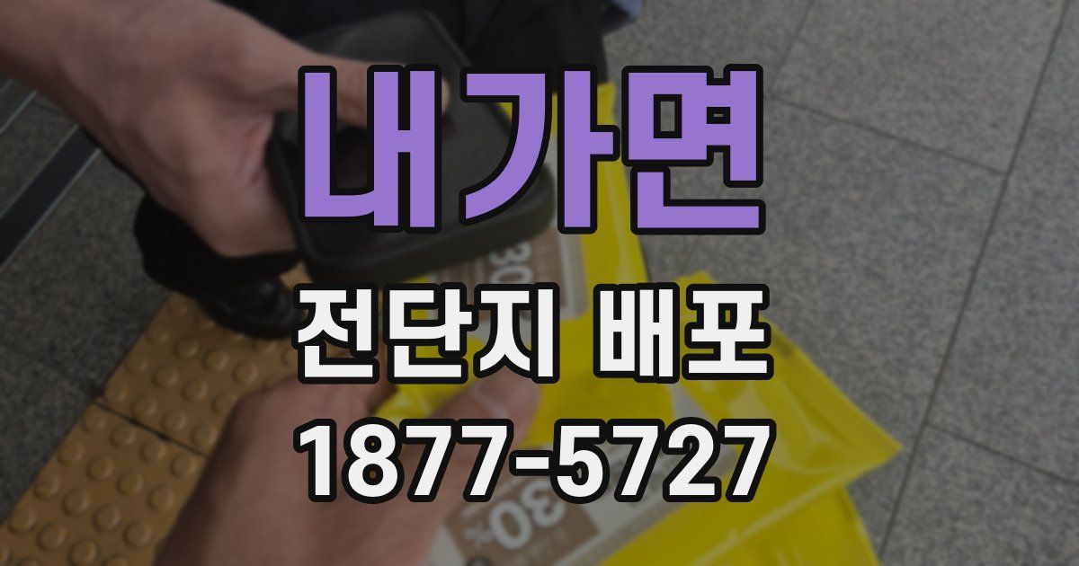 내가면 전단지 배포