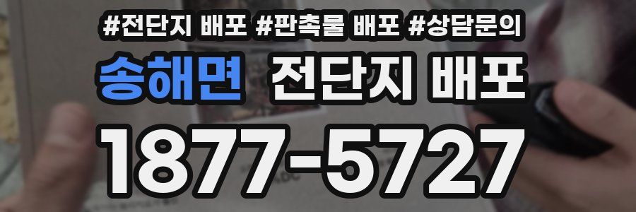 송해면 전단지 배포