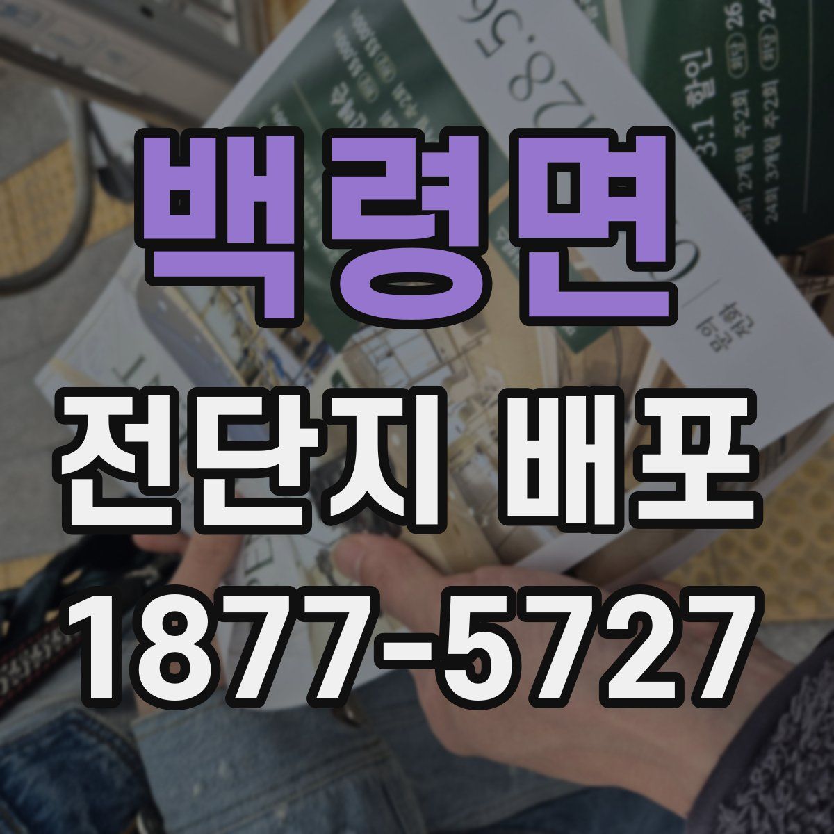 백령면 전단지 배포