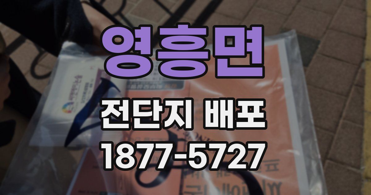 영흥면 전단지 배포