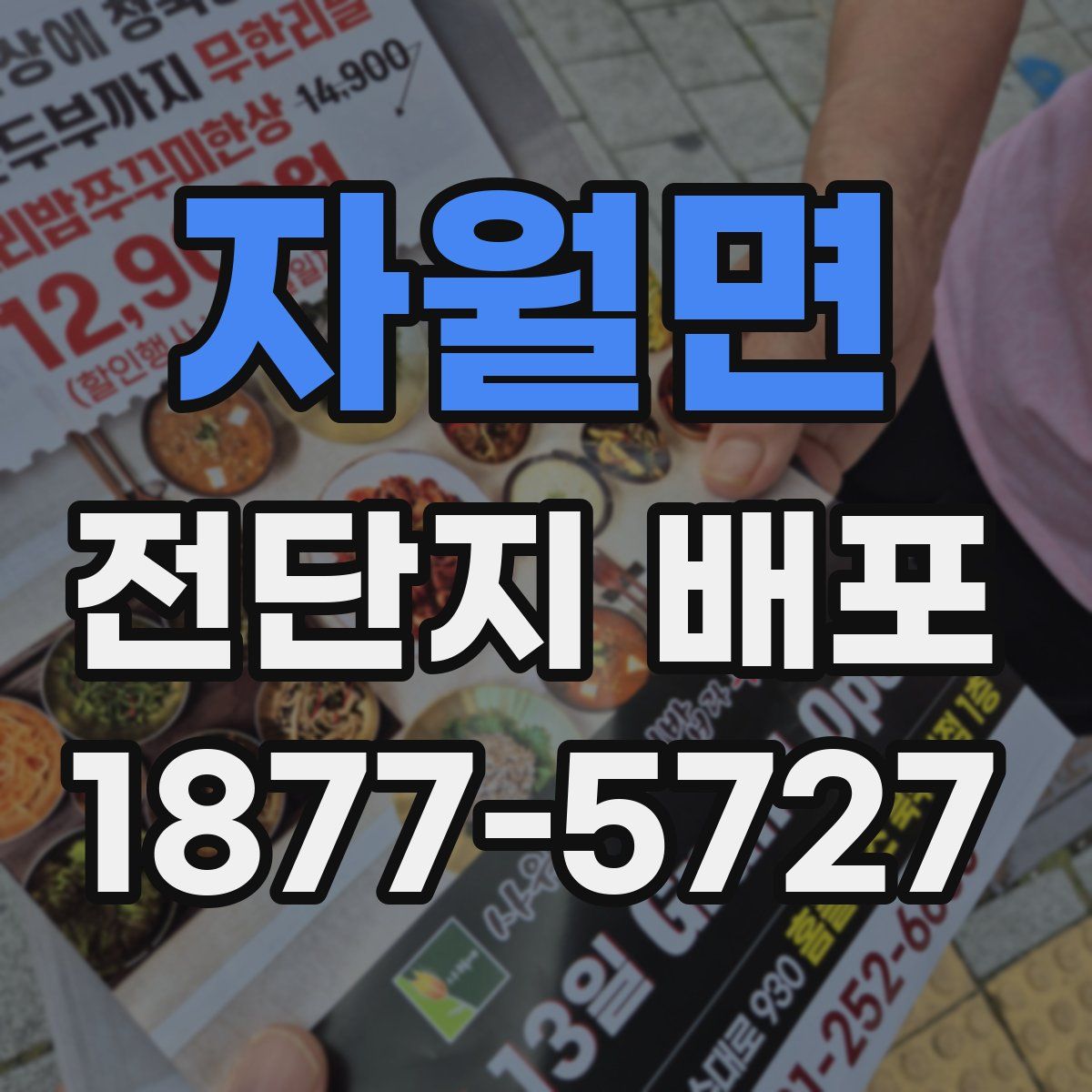 자월면 전단지 배포