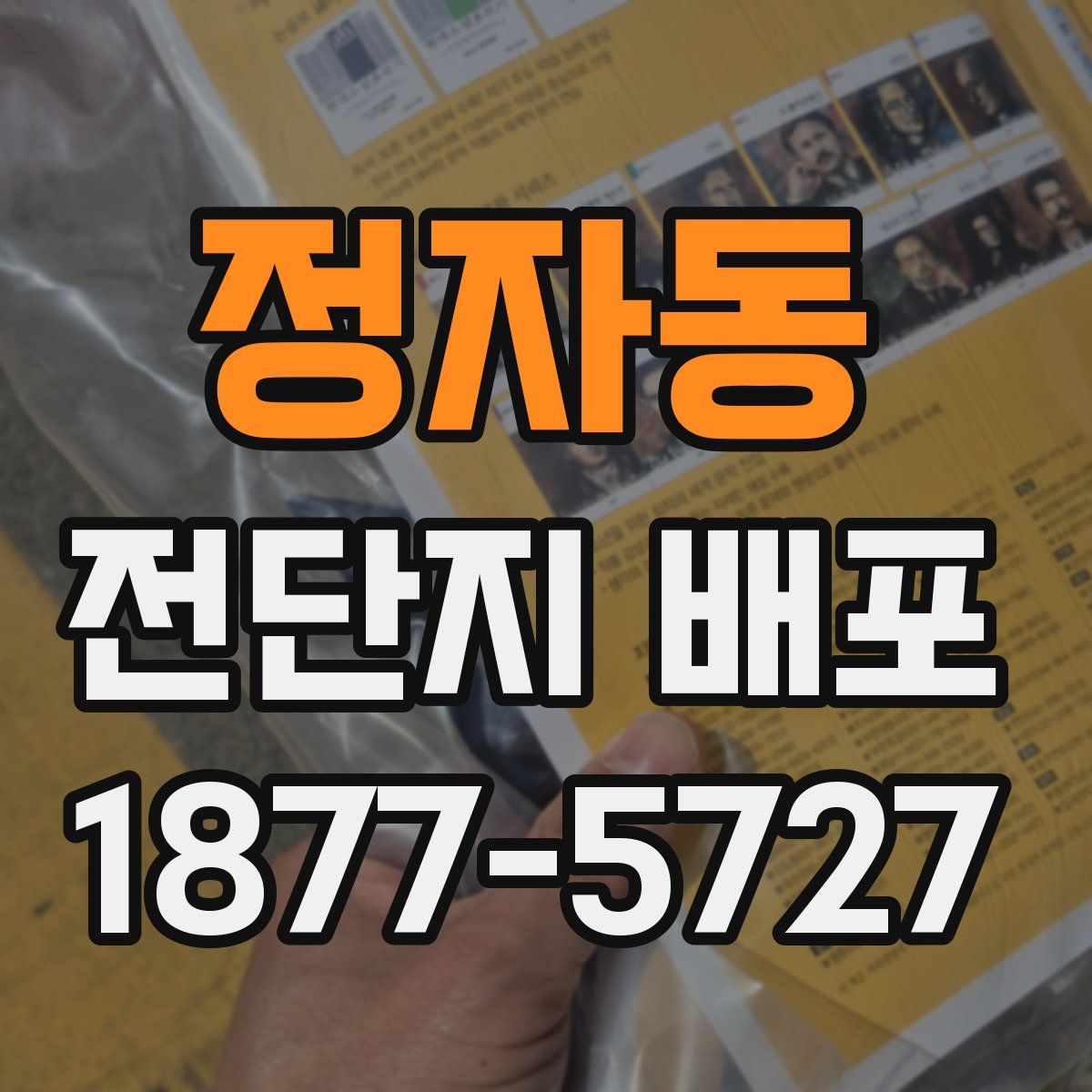 정자동 전단지 배포