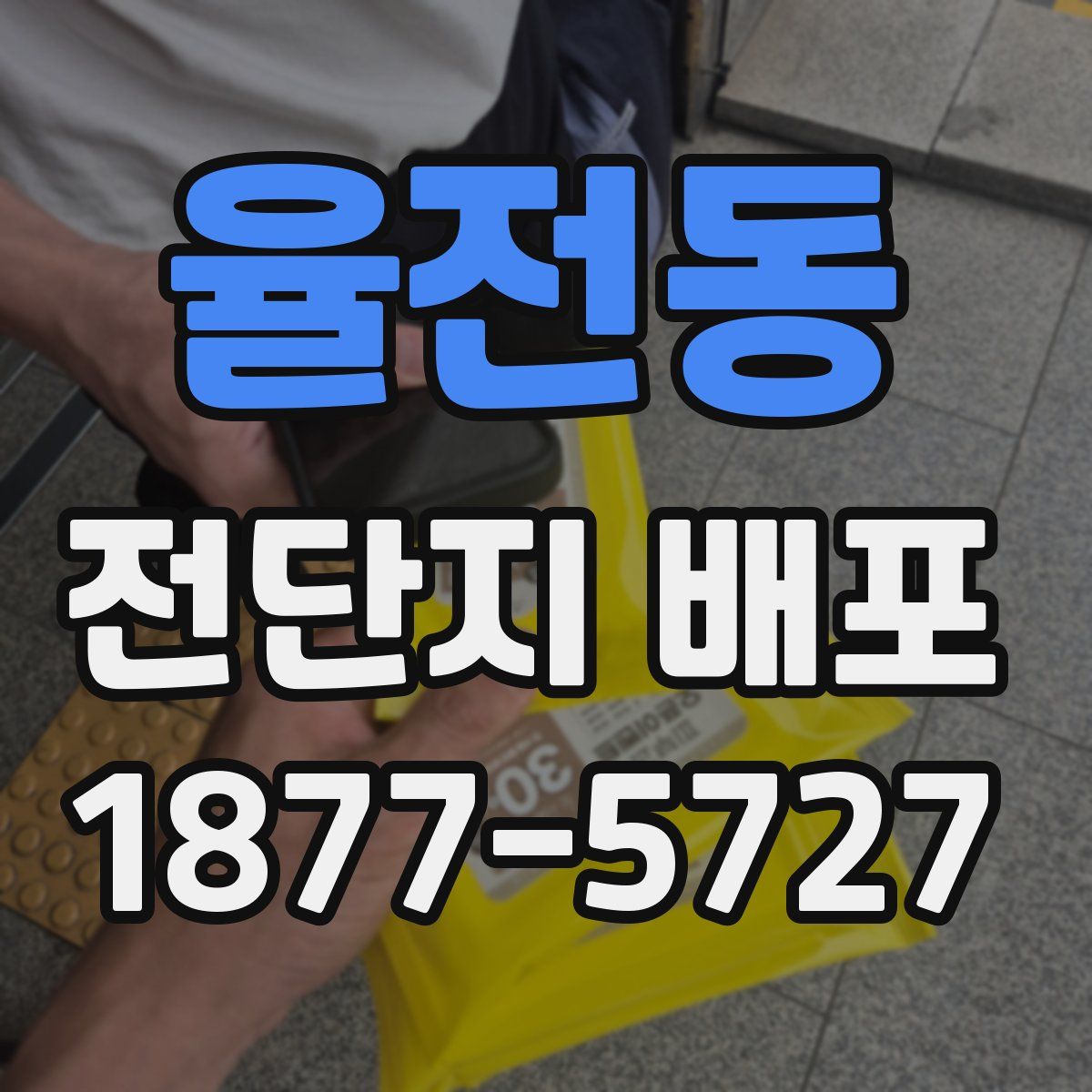 율전동 전단지 배포