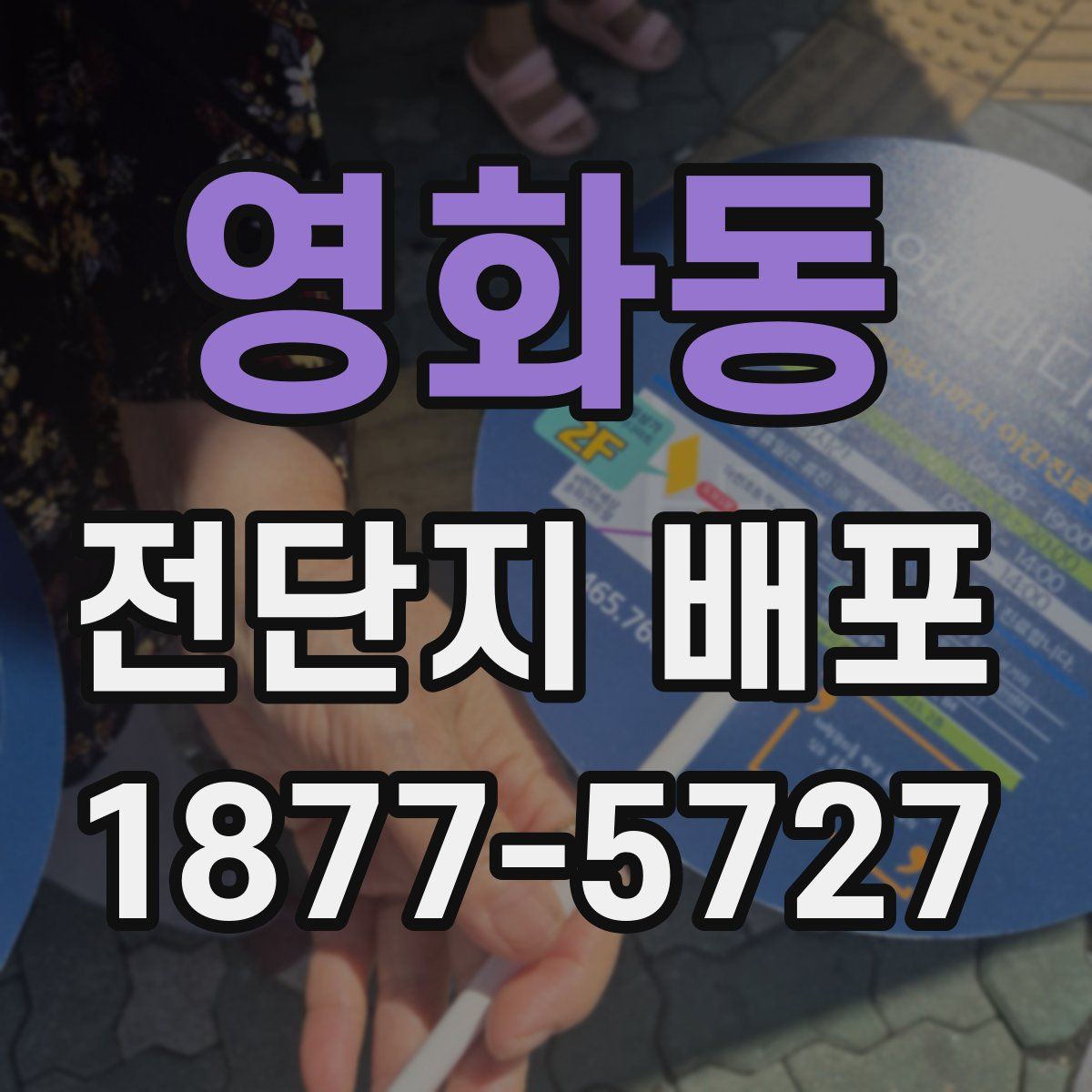 영화동 전단지 배포