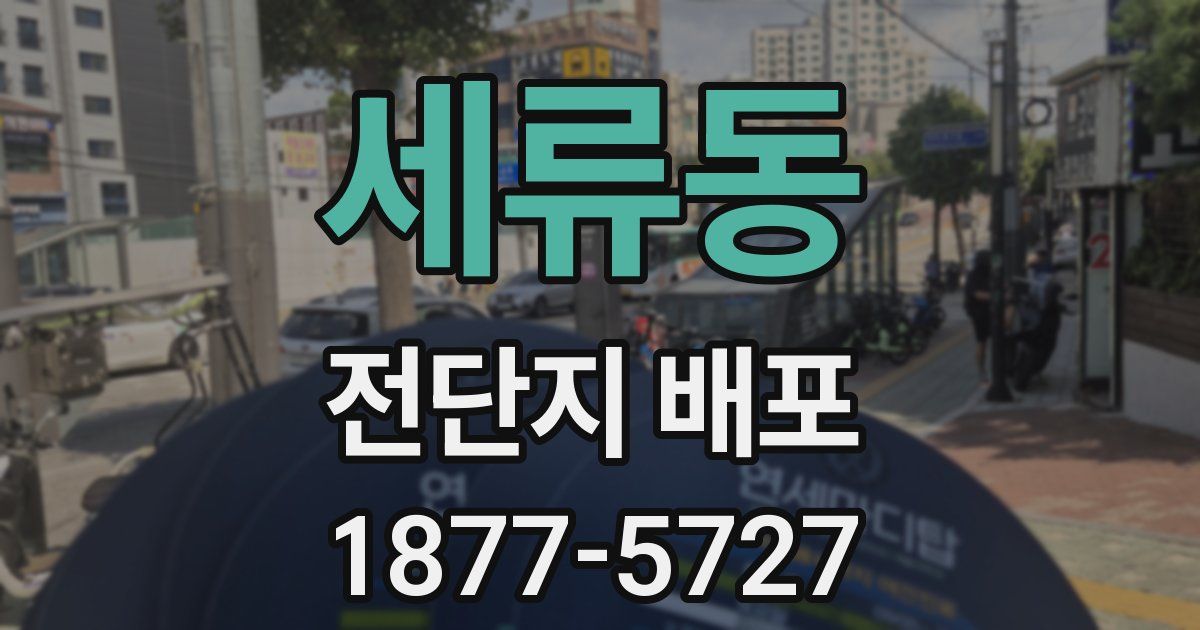 세류동 전단지 배포