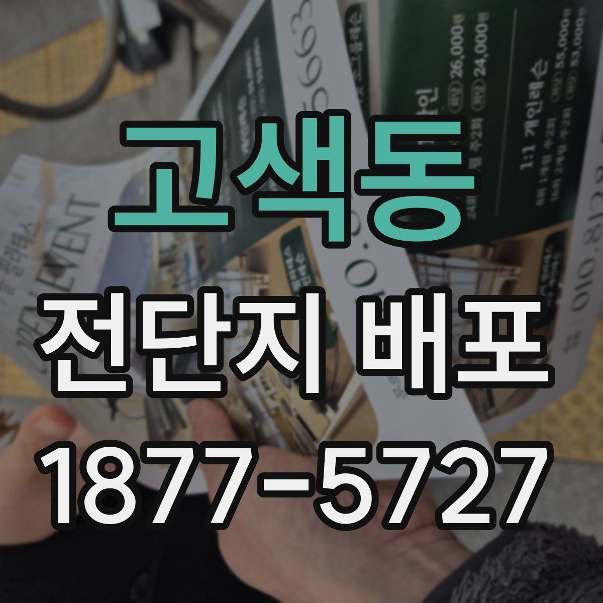 고색동 전단지 배포