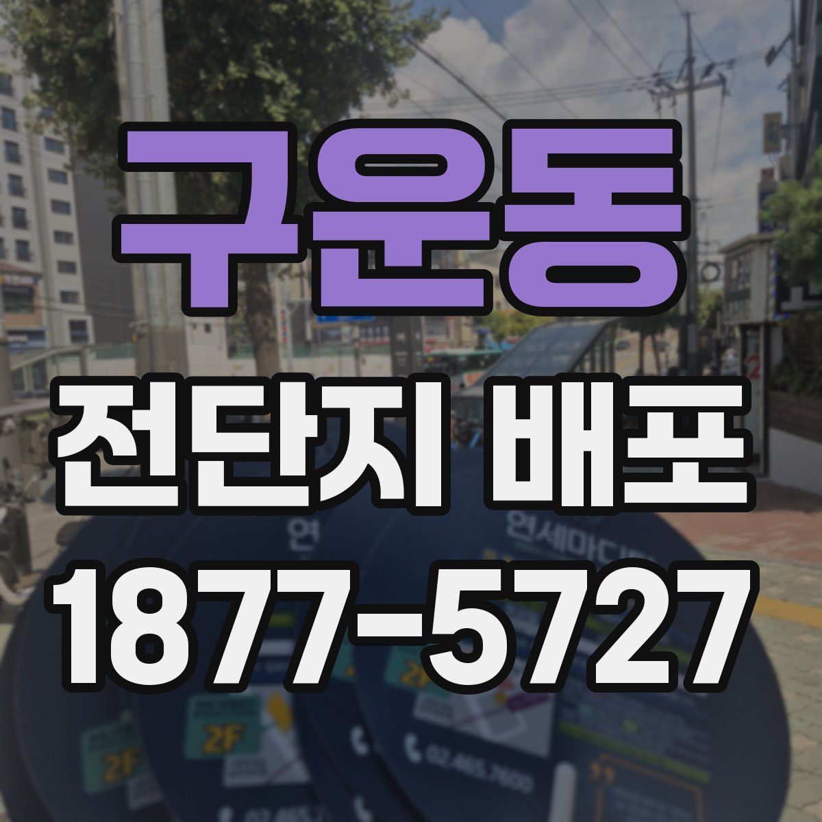 구운동 전단지 배포