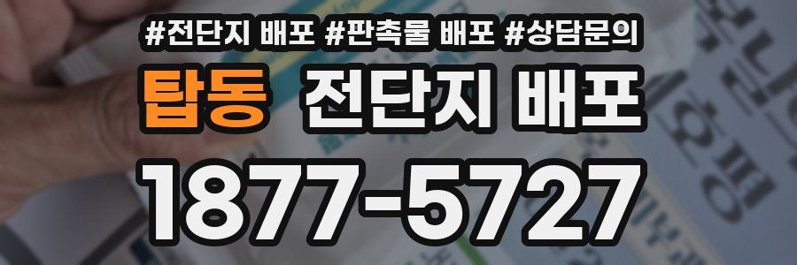 탑동 전단지 배포