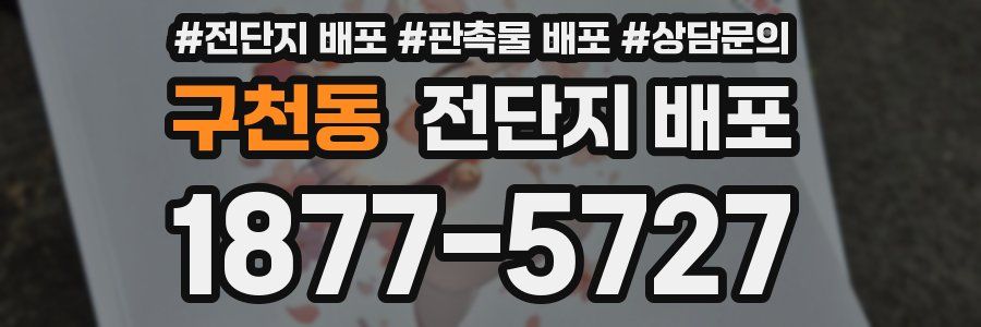 구천동 전단지 배포