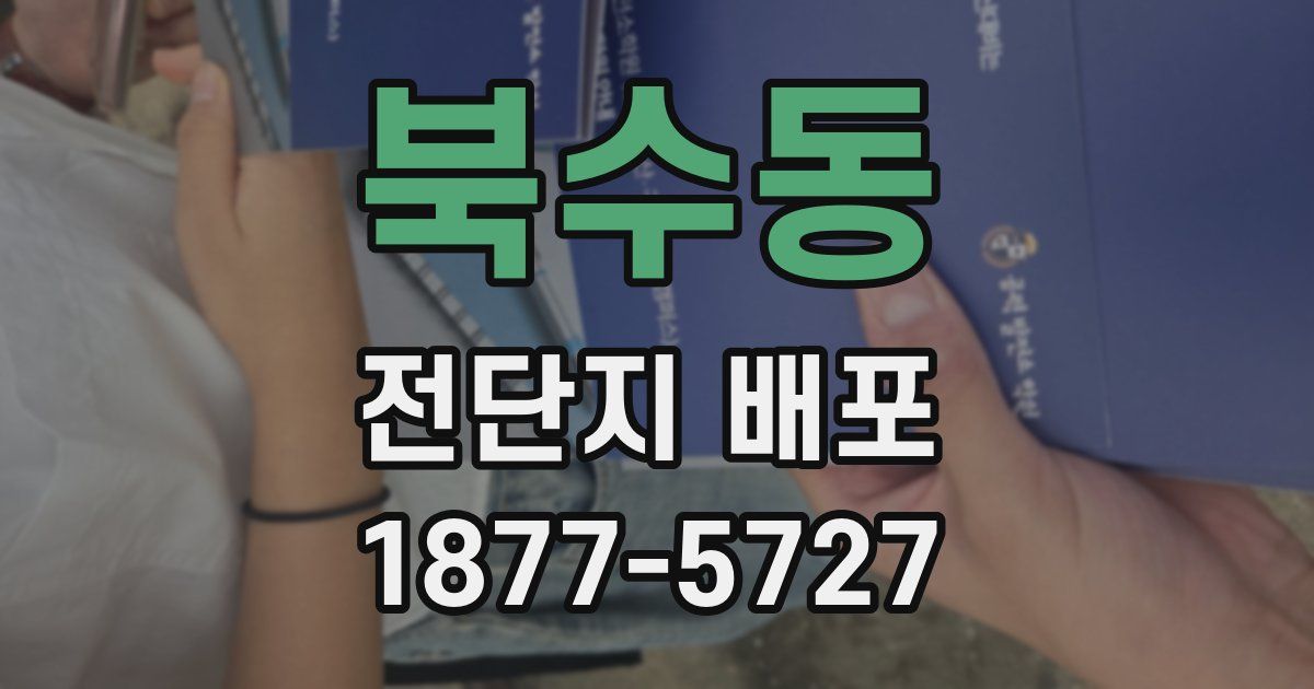 북수동 전단지 배포