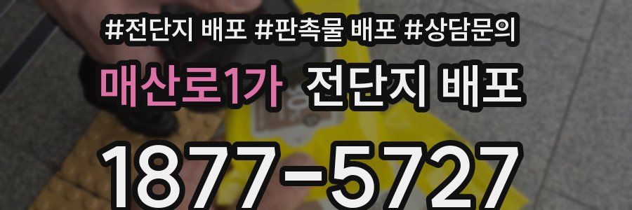 매산로1가 전단지 배포