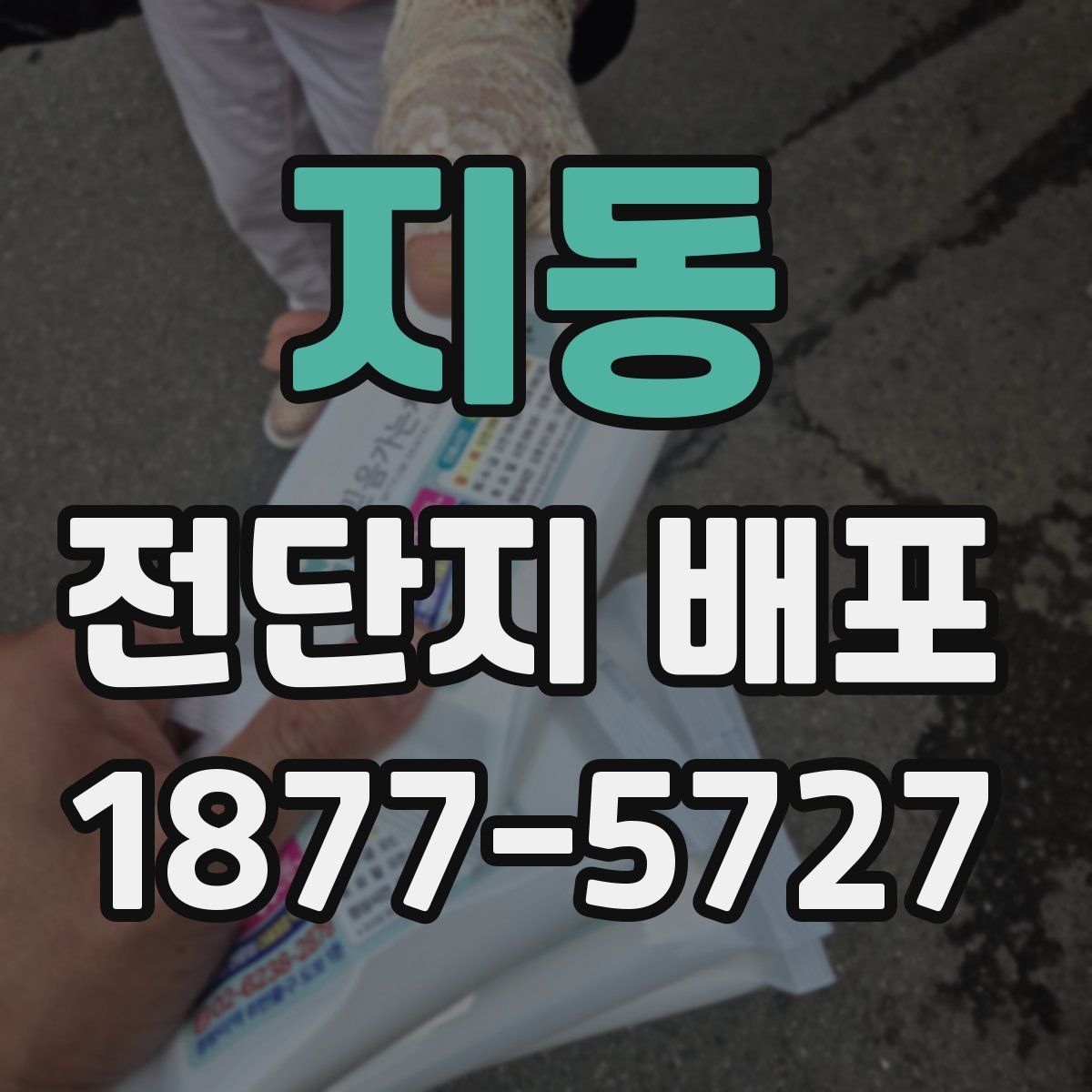 지동 전단지 배포