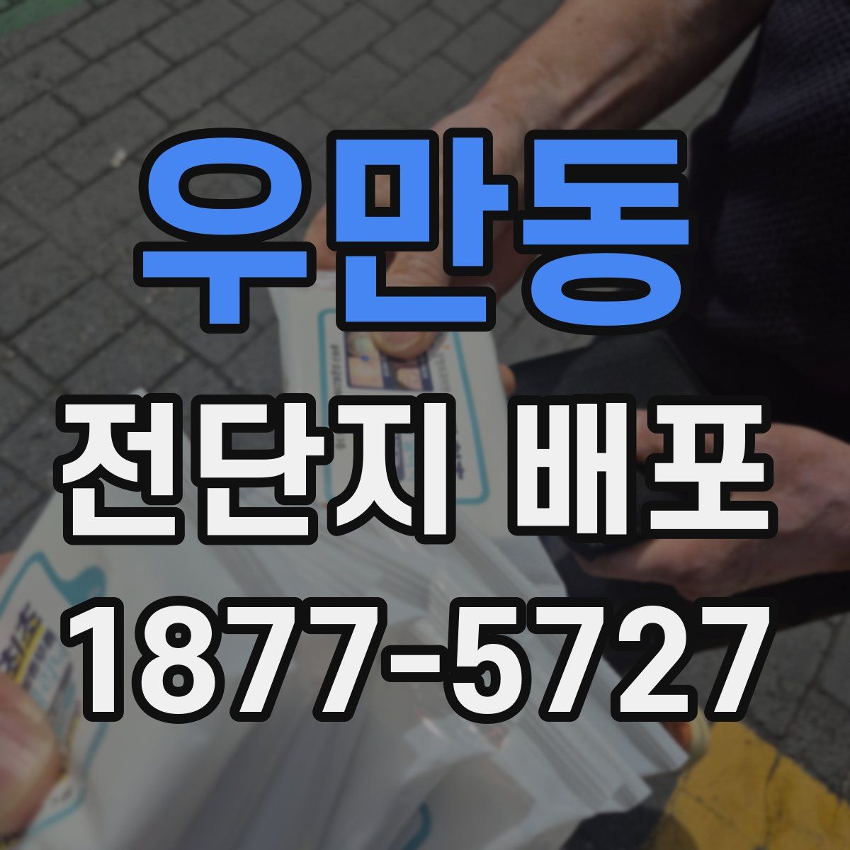 우만동 전단지 배포