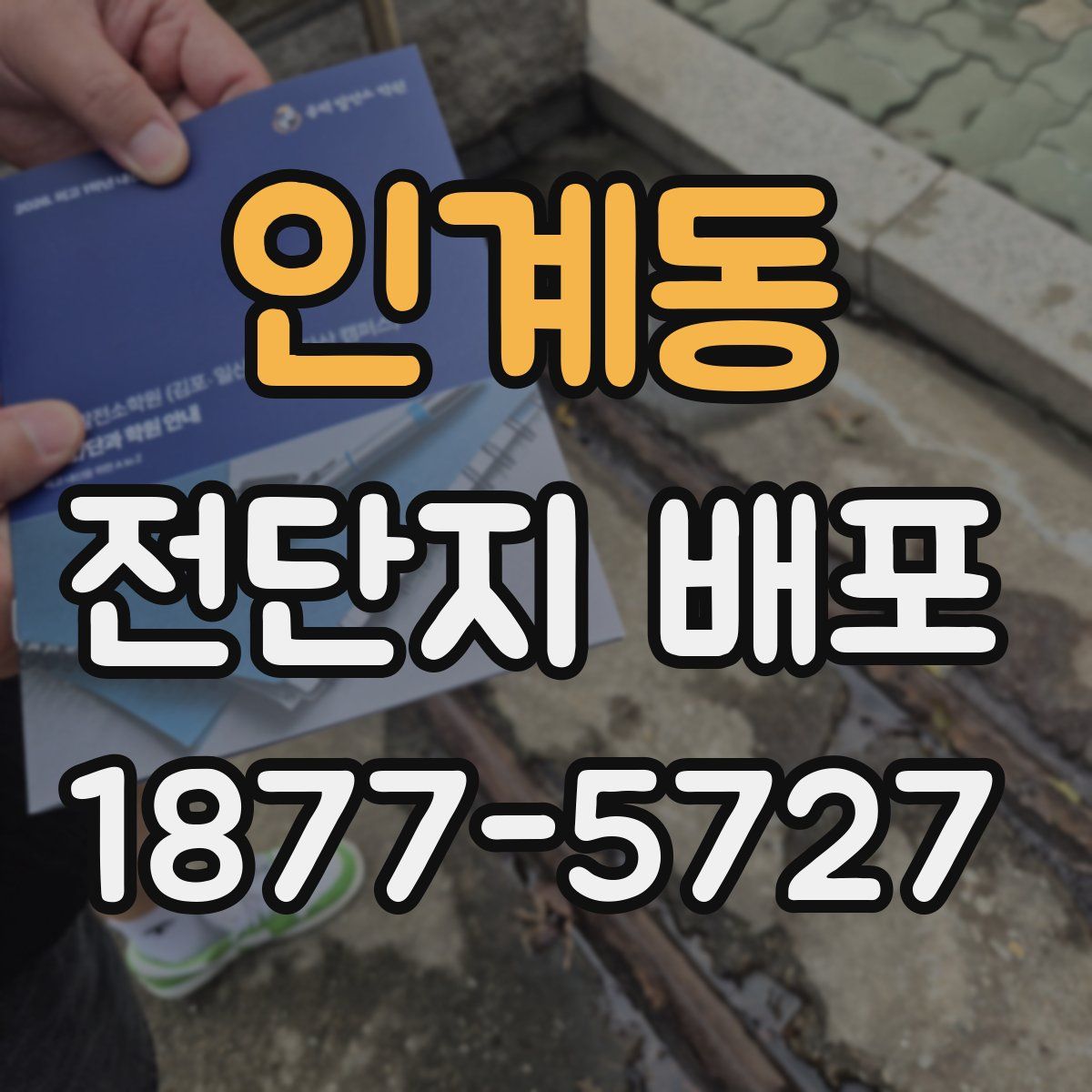 인계동 전단지 배포