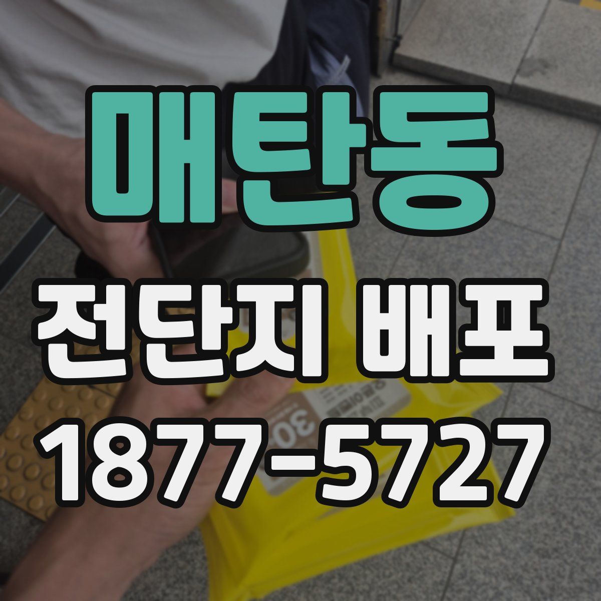매탄동 전단지 배포