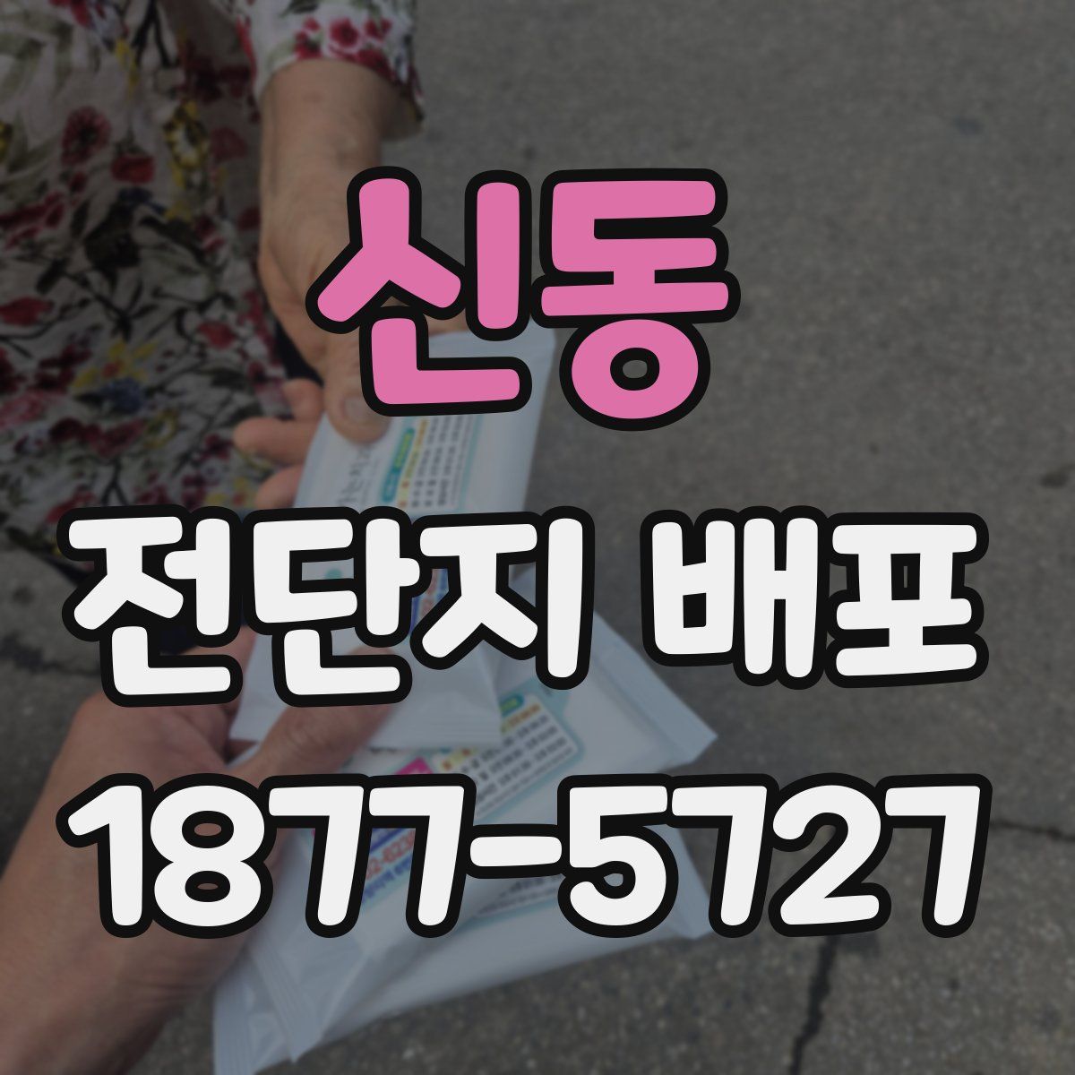 신동 전단지 배포
