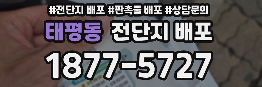 태평동 전단지 배포