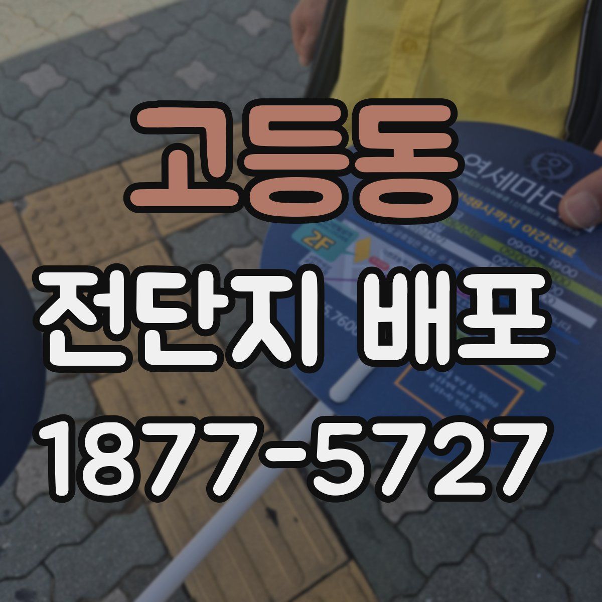 고등동 전단지 배포