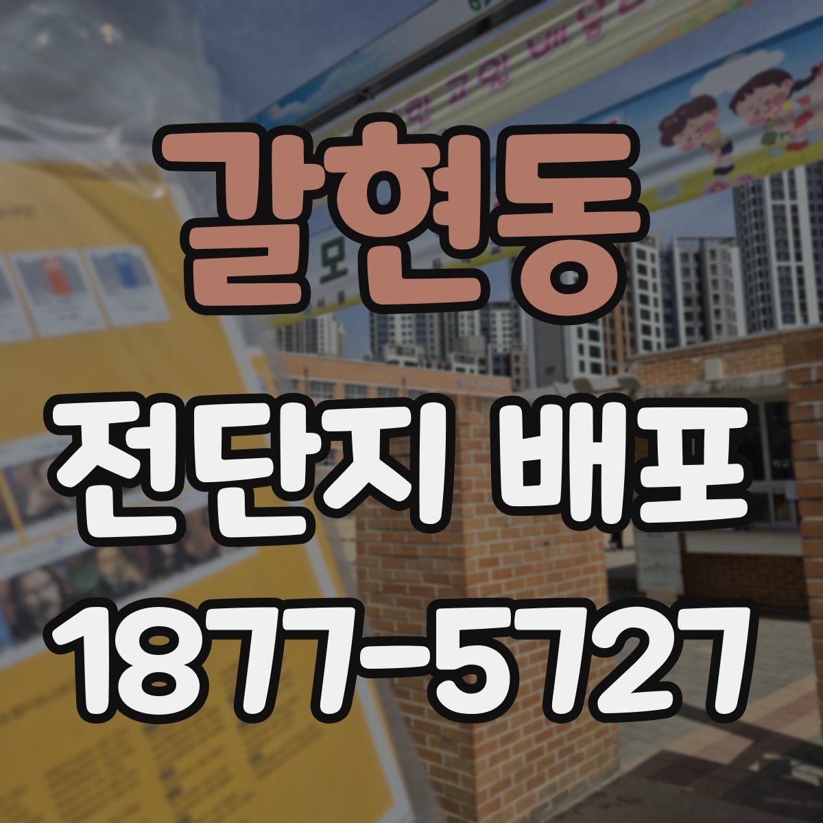 갈현동 전단지 배포