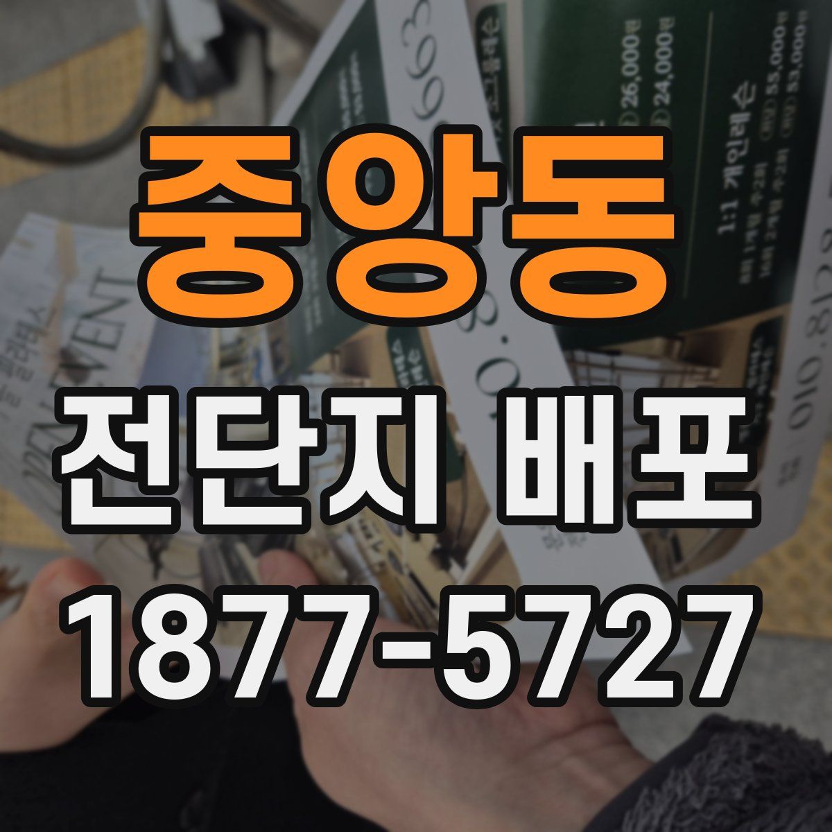중앙동 전단지 배포