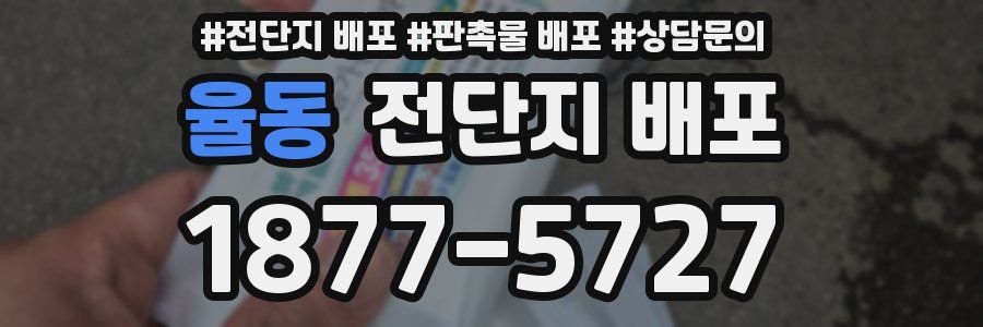 율동 전단지 배포