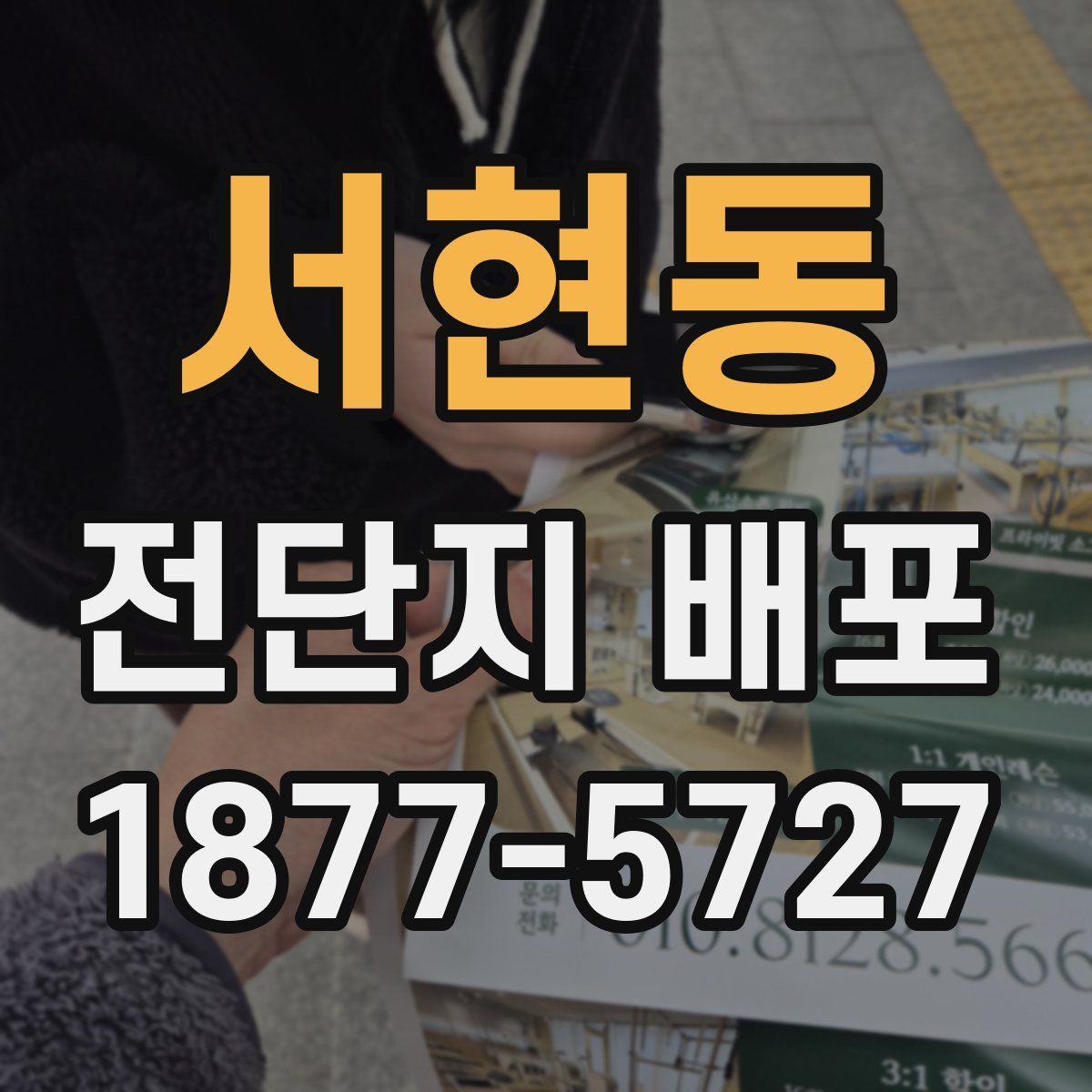 서현동 전단지 배포