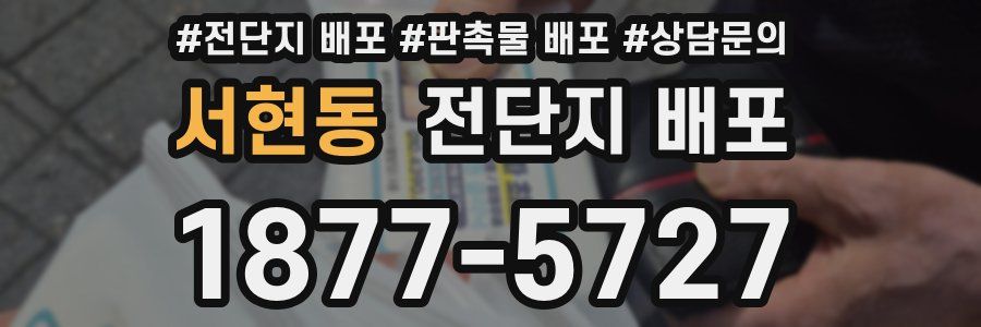 서현동 전단지 배포